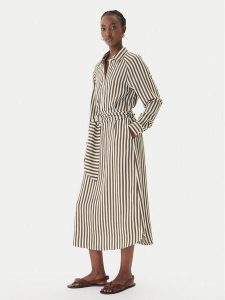 LOLA CASADEMUNT Sukienka koszulowa MS2616038 Zielony Regular Fit. Zielone sukienki LOLA CASADEMUNT, s, bez wzorów, z wiskozy, bez kołnierzyka, bez ramiączek, koszulowe. Za 605,99 zł.