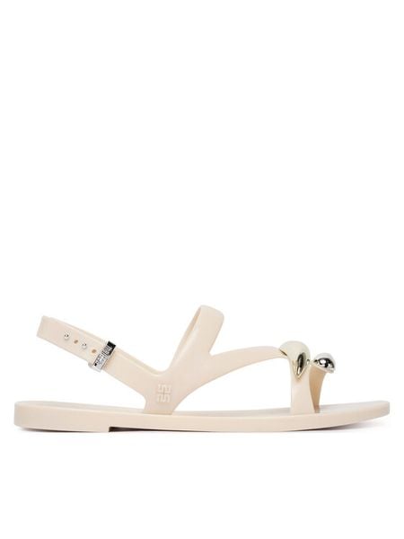 Melissa Sandały Melissa Iris Sandal Ad 37849 Beżowy. Brązowe sandały Melissa, bez wzorów, z tworzywa sztucznego, bez obcasa, na płaskiej podeszwie, bez zapięcia. Za 268,99 zł.