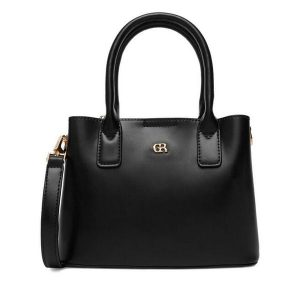 Torebka GINO ROSSI. Czarne kuferki Gino Rossi, bez wzorów, bez dodatków. Za 179,99 zł.