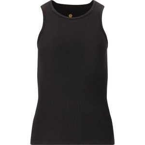 Damski tank top Athlecia Tinashe. Czarne topy Athlecia, bez wzorów, sportowe, bez kołnierzyka, bez ramiączek. Za 124,00 zł.