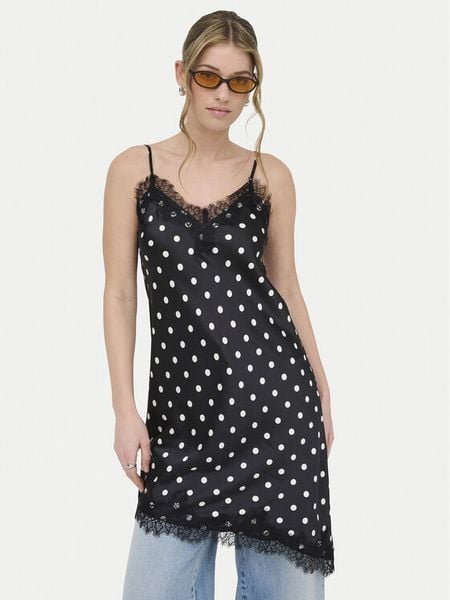 ONLY Sukienka codzienna Bella 15380521 Czarny Regular Fit. Czarne kombinezony ONLY, na co dzień, xs, bez wzorów, z syntetyku, bez kołnierzyka, bez ramiączek, proste. Za 106,99 zł.