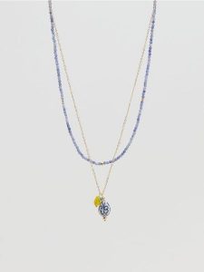 Naszyjnik z motywem cytryn - wielobarwny. Naszyjniki Reserved, z cytrynem. Za 59,99 zł.