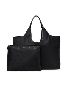 KARL LAGERFELD Torebka A3W30115 Czarny. Czarne shopper bag KARL LAGERFELD, bez wzorów, ze skóry, bez dodatków. Za 659,99 zł.