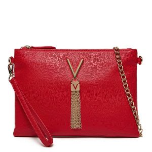 Torebka Valentino. Czerwone torebki klasyczne Valentino, bez wzorów, bez dodatków. Za 189,99 zł.