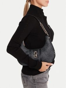 Guess Torebka Erenia HWSO78 38180 Szary. Szare torebki klasyczne Guess, z aplikacjami, ze skóry, bez dodatków. Za 379,99 zł.