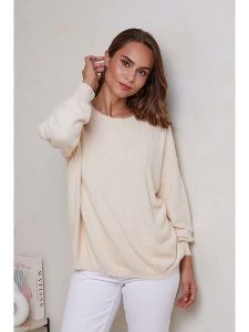 Soft Cashmere Sweter w kolorze beżowym rozmiar: 34/36. Brązowe swetry oversize Soft Cashmere, bez wzorów, z kaszmiru, bez ramiączek. Za 124,65 zł.