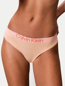 Calvin Klein Underwear Figi klasyczne LV00QD5291 Pomarańczowy jasny. Brązowe figi Calvin Klein Underwear, bez wzorów, z bawełny. Za 79,99 zł.