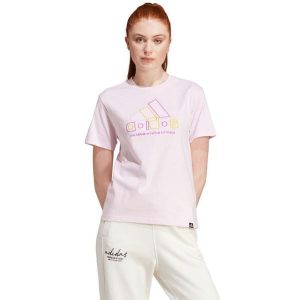 Koszulka damska adidas Xpress Logo. Czerwone bluzki ADIDAS, m, bez wzorów, sportowe, bez kołnierzyka, bez ramiączek. Za 125,00 zł.