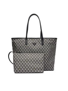 Guess Torebka G Wave II HWJT86 81290 Czarny. Czarne shopper bag Guess, z aplikacjami, ze skóry, bez dodatków. Za 519,99 zł.