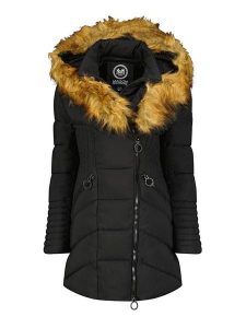 Maison Montaigne Parka "Chamai" w kolorze czarnym rozmiar: S. Czarne płaszcze Maison Montaigne, s, z aplikacjami, bez kaptura. Za 187,96 zł.