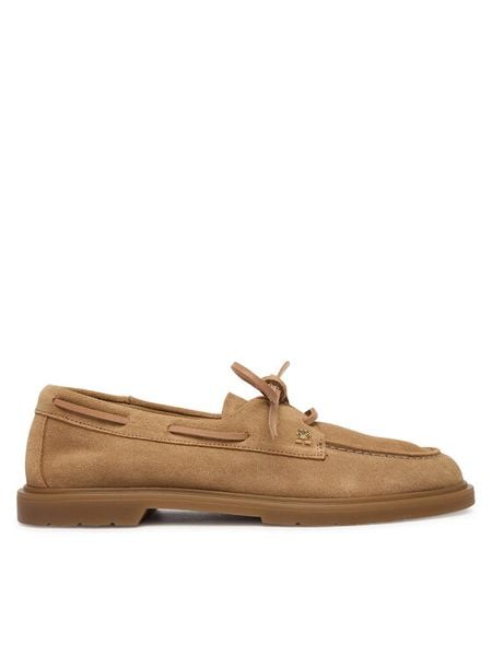 Tommy Hilfiger Półbuty Light Suede Boat Shoe FW0FW09337 Brązowy. Brązowe półbuty TOMMY HILFIGER, bez wzorów, ze skóry, bez obcasa, na płaskiej podeszwie, bez zapięcia. Za 479,99 zł.