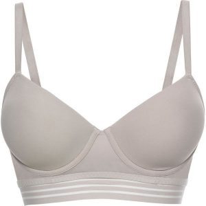 Biustonosz usztywniany bonprix szary kamienisty. Biustonosze marki bonprix. Za 44,99 zł.