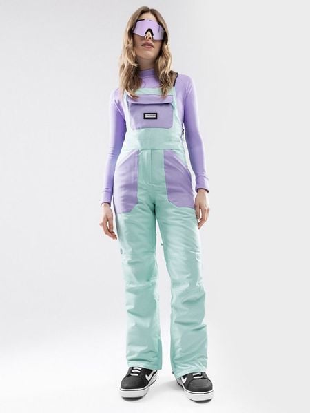 Siroko Spodnie narciarskie "B1-W" w kolorze fioletowo-turkusowym rozmiar: L. Różowe spodnie dresowe SIROKO, l, bez wzorów, narciarskie. Za 347,81 zł.