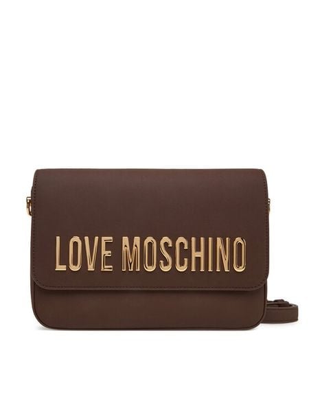 LOVE MOSCHINO Torebka JC4023PP1NKD0301 Brązowy. Brązowe listonoszki LOVE MOSCHINO, bez wzorów, ze skóry, bez dodatków. Za 529,99 zł.