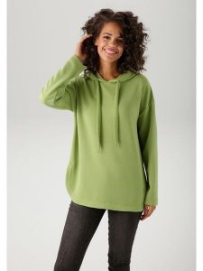 Aniston Bluza w kolorze zielonym rozmiar: 48. Zielone bluzy Aniston, bez wzorów, z kapturem. Za 78,66 zł.