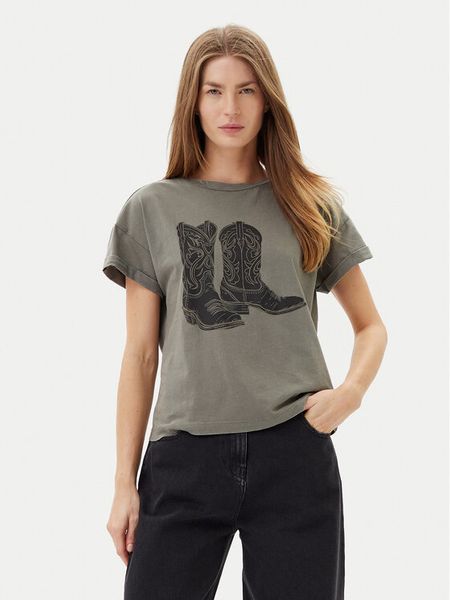 Noisy May T-Shirt 27030135 Szary Regular Fit. Szare t-shirty Noisy may, s, bez wzorów, z bawełny, bez kołnierzyka, bez ramiączek. Za 39,99 zł.