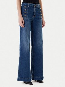 ViCOLO Jeansy DF5076 Niebieski Wide Leg. Niebieskie jeansy ViCOLO, bez wzorów, z bawełny. Za 619,99 zł.