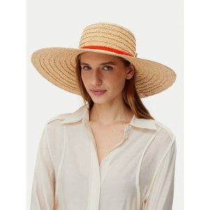 Kapelusz LAUREN RALPH LAUREN. Brązowe kapelusze Lauren Ralph Lauren, bez wzorów. Za 309,99 zł.
