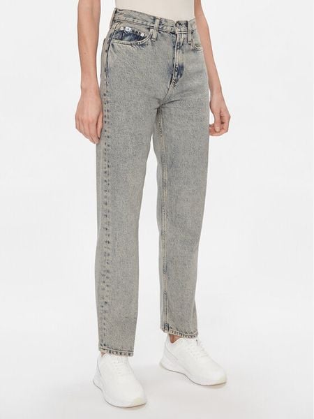 Calvin Klein Jeans Jeansy High Rise Straight J20J222455 Granatowy Straight Fit. Niebieskie jeansy Calvin Klein Jeans, bez wzorów, z bawełny. Za 309,99 zł.