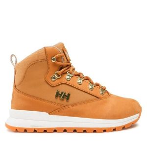 Trapery Helly Hansen. Żółte buty zimowe Helly Hansen, bez obcasa, bez zapięcia. Za 449,99 zł.