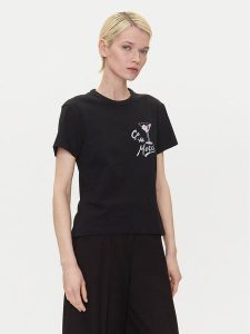 HUGO T-Shirt Destrel_2 50544897 Czarny Loose Fit. Czarne t-shirty Hugo, l, bez wzorów, z bawełny, bez kołnierzyka, bez ramiączek. Za 169,99 zł.
