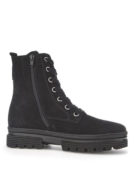 Gabor Skórzane botki w kolorze czarnym rozmiar: 40,5. Czarne botki Gabor, bez wzorów, z nubiku, bez obcasa, bez zapięcia. Za 200,60 zł.