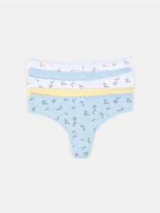 Majtki stringi 5 pack - wielobarwny. Stringi Sinsay, bez wzorów. Za 29,99 zł.