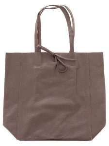 Zwillingsherz Skórzany shopper bag w kolorze brązowym - 40 x 45 cm rozmiar: onesize. Brązowe shopper bag Zwillingsherz, bez wzorów, z materiału, na ramię, bez dodatków. Za 281,91 zł.