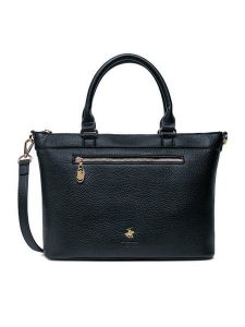 Beverly Hills Polo Club Torebka CEO-BHPC-C-006-08 Granatowy. Niebieskie torebki klasyczne Beverly Hills Polo Club, bez wzorów, z materiału, bez dodatków. Za 229,99 zł.