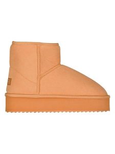 Geographical Norway Botki zimowe "Orgeat" w kolorze jasnobrązowym rozmiar: 40. Brązowe botki Geographical Norway, na zimę, bez wzorów, z futra, bez obcasa, bez zapięcia. Za 86,99 zł.