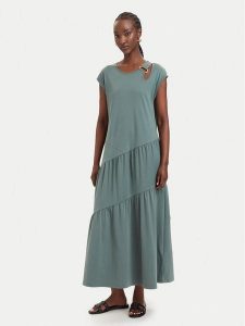 Liu Jo Sport Sukienka codzienna TA6237 J3855 Zielony ciemny Relaxed Fit. Zielone sukienki Liu Jo Sport, na co dzień, m, bez wzorów, z bawełny, sportowe, bez kołnierzyka, bez ramiączek, proste. Za 599,99 zł.