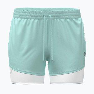 Spodenki do biegania damskie Under Armour Velociti Pro 4" 2N1. Zielone szorty Under Armour, bez wzorów, sportowe. Za 209,99 zł.