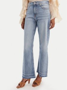 BOSS Jeansy Soft Kick 50552430 Niebieski Flare Fit. Niebieskie jeansy Boss, bez wzorów, z bawełny. Za 599,99 zł.