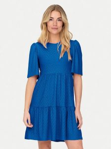 JDY Sukienka letnia Carla 15254680 Niebieski Regular Fit. Niebieskie kombinezony JDY, na lato, s, bez wzorów, z syntetyku, bez kołnierzyka, bez ramiączek. Za 119,99 zł.