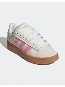 Adidas Skórzane sneakersy "Grand Court Alpha 00s" w kolorze beżowym rozmiar: 41. Brązowe trampki ADIDAS, bez wzorów, bez zapięcia. Za 257,31 zł.
