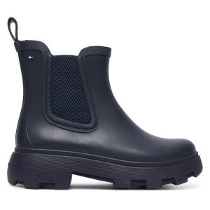 Kalosze Tommy Hilfiger. Niebieskie kalosze TOMMY HILFIGER, bez wzorów. Za 449,99 zł.