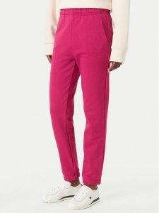 Lacoste Spodnie dresowe XF5268 Różowy ciemny Regular Fit. Czerwone spodnie dresowe Lacoste, bez wzorów, z bawełny. Za 412,99 zł.