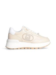 Liu Jo Skórzane sneakersy w kolorze beżowym rozmiar: 40. Brązowe trampki Liu Jo, bez wzorów, z materiału, bez zapięcia. Za 361,02 zł.