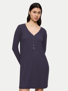 Triumph Koszula nocna Mix&Match 10225032 Granatowy Regular Fit. Niebieskie piżamy Triumph, bez wzorów, z syntetyku, bez ramiączek. Za 107,10 zł.