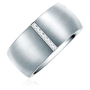 Rafaela Donata Stal nierdzewna Zdobienie kryształkami Swarovski® Pierścionki 1 ct Damski. Białe pierścionki Rafaela Donata, srebrne. Za 289,99 zł.