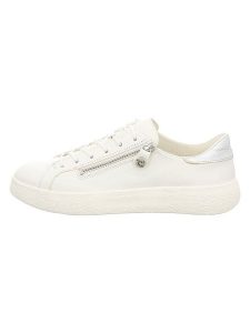 Think! Skórzane sneakersy w kolorze kremowym rozmiar: 42. Brązowe trampki Think, bez wzorów, bez zapięcia. Za 348,45 zł.