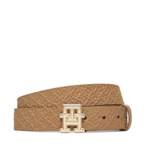 Pasek Damski Tommy Hilfiger. Brązowe paski TOMMY HILFIGER, bez wzorów. Za 139,99 zł.
