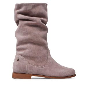 Botki Maciejka. Brązowe botki Maciejka, bez wzorów, bez obcasa, na płaskiej podeszwie, bez zapięcia. Za 479,99 zł.