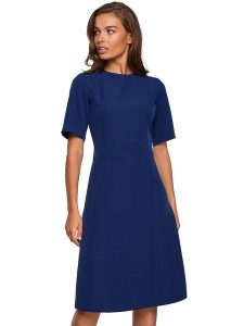 Stylove Sukienka w kolorze granatowym rozmiar: M. Niebieskie sukienki Stylove, m, bez wzorów, bez kołnierzyka, bez ramiączek, midi. Za 171,28 zł.