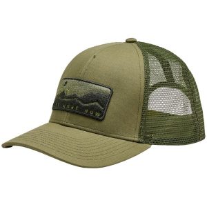 Czapka z daszkiem dla dorosłych Buff Trucker Cap. Zielone czapki Buff, bez wzorów, z poliesteru, sportowe. Za 139,90 zł.