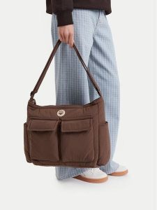 Roxy Torebka WBEOHP-ROXY-MZ-001-10 Brązowy. Brązowe listonoszki Roxy, bez wzorów, bez dodatków. Za 69,99 zł.