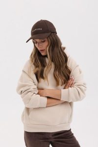 BLUZA RITA PIASKOWA S - Flawless. Bluzy Flawless, na zimę, l, bez wzorów, z bawełny, bez kaptura. Za 340,00 zł.