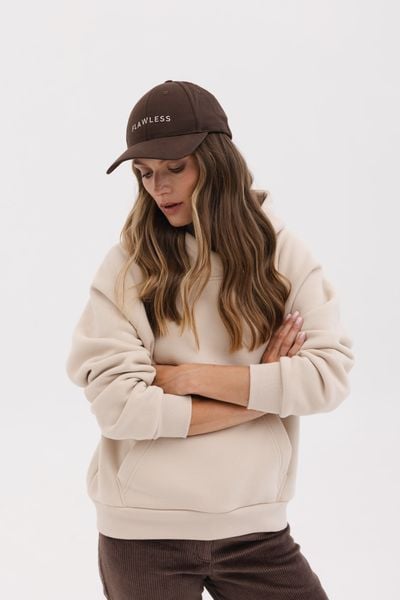 BLUZA RITA PIASKOWA S - Flawless. Bluzy Flawless, na zimę, l, bez wzorów, z bawełny, bez kaptura. Za 340,00 zł.