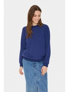 SAINT TROPEZ Bluza "Saint Tropez" w kolorze niebieskim rozmiar: XXL. Niebieskie bluzy Saint Tropez, xxl, bez wzorów, bez kaptura. Za 109,78 zł.