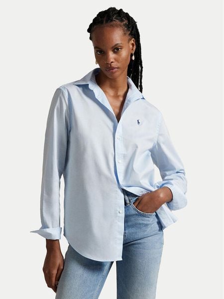 Polo Ralph Lauren Koszula 211A92177003 Niebieski Classic Fit. Niebieskie koszule Polo Ralph Lauren, xs, bez wzorów, z bawełny, bez kołnierzyka, bez ramiączek. Za 499,99 zł.